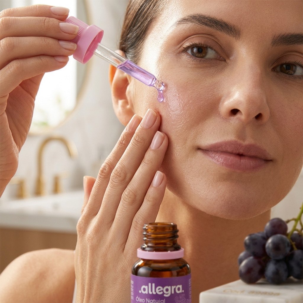 Óleo Facial Allegra Uva e Esqualano 10ml Tratamento Natural Cod.89898