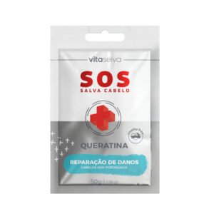 Máscara Capilar Queratina Vita Seiva SOS Salva Cabelo 50g Reparação e Redução da Porosidade