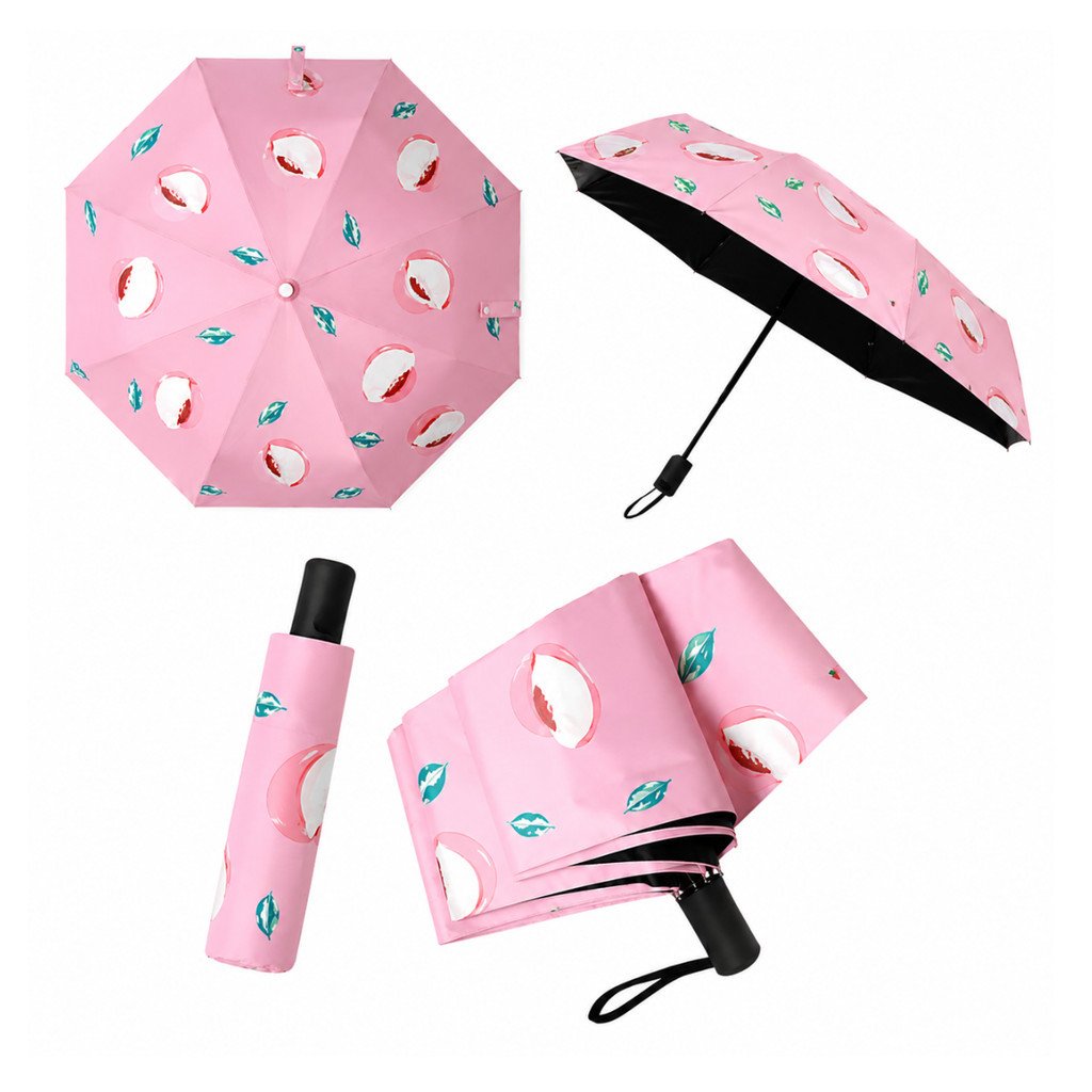 Guarda-Chuva Compacto Estampa de Frutas Verão 58cm Altomex AJ-342