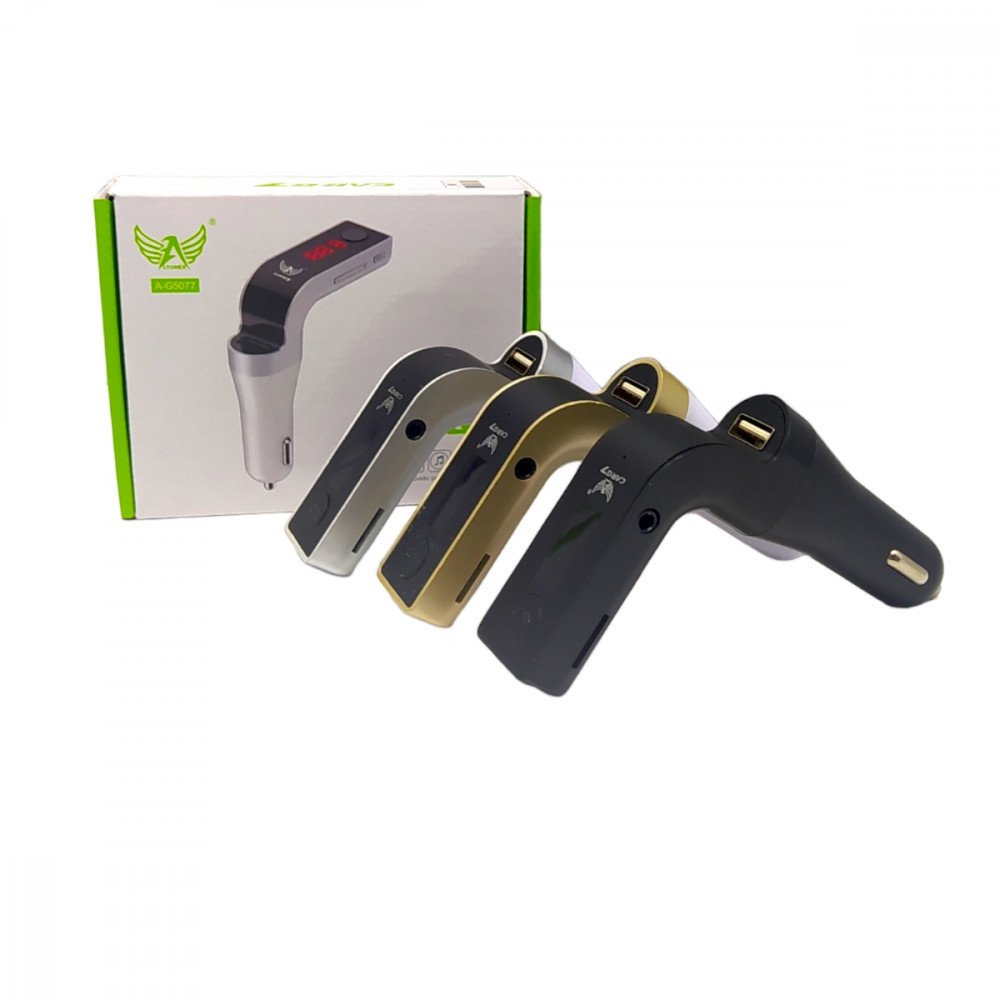 Carregador Veicular Bluetooth Altomex CARG7 MP3 Transmissor FM Tela Digital USB Pen Drive P2