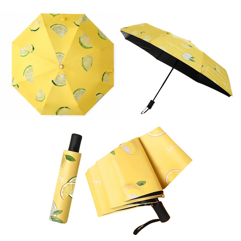 Guarda-Chuva Compacto Estampa de Frutas Verão 58cm Altomex AJ-342