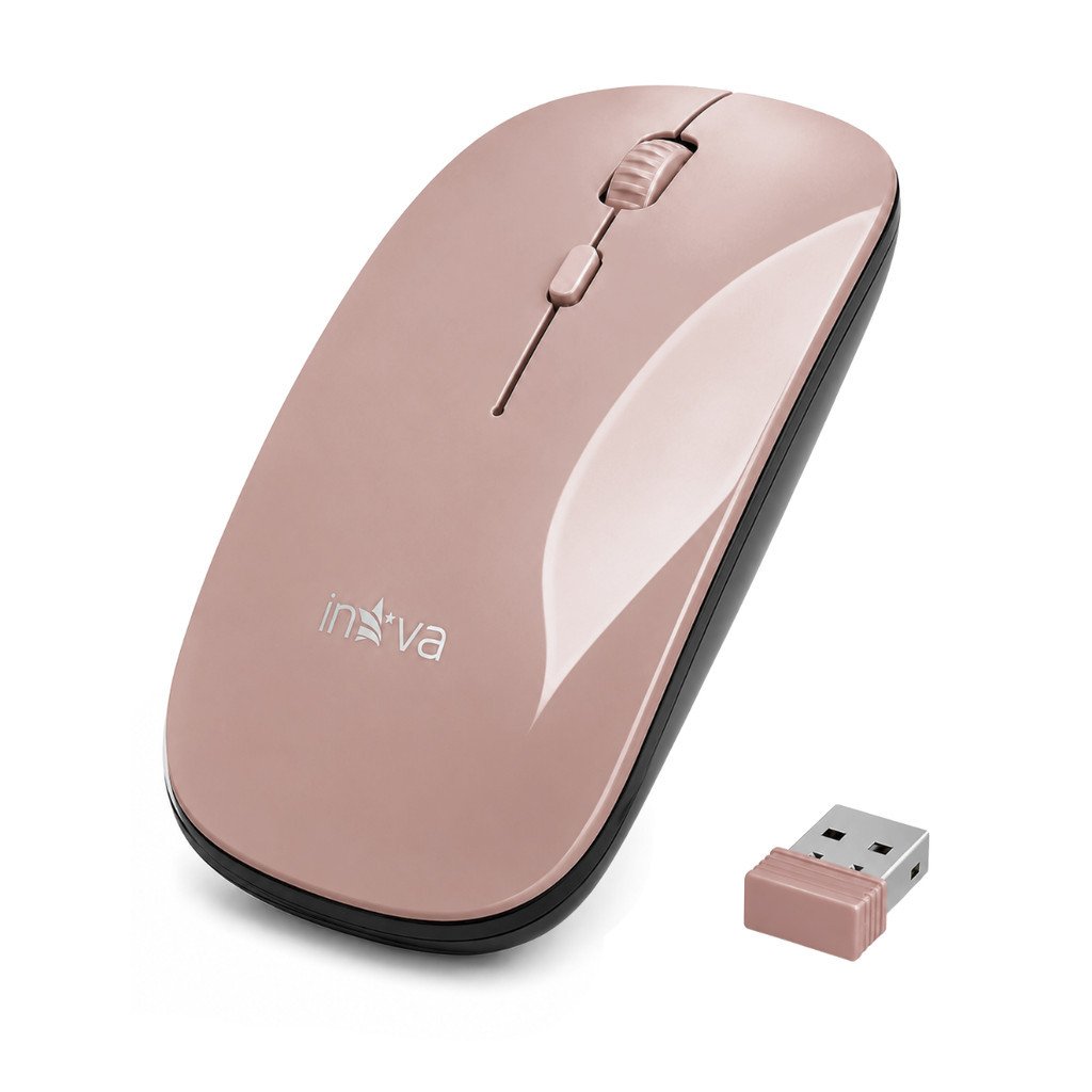 Mouse Sem Fio Inova M20090 2.4GHz Receptor USB Nano Compacto Silencioso Notebook PC