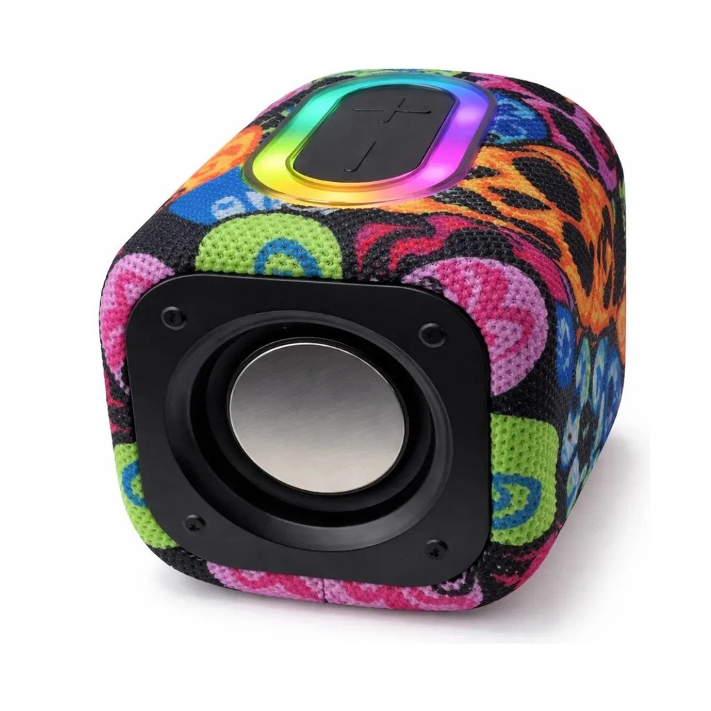 Caixa de Som Bluetooth LED Estampa Caveira TWS 10W Kapbom KA-8323