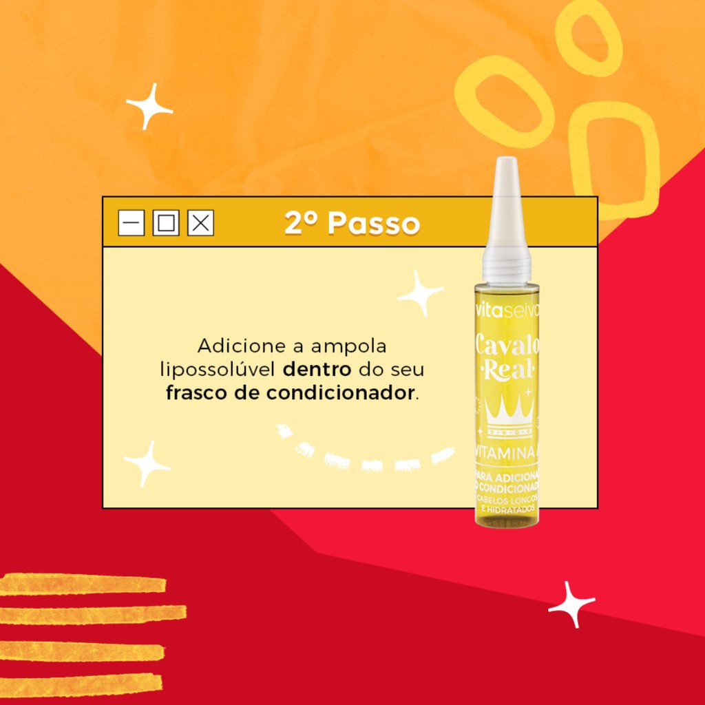 Kit 2 Ampolas Tônico Duovita Vita Seiva Cavalo Real 20ml Cod.87110