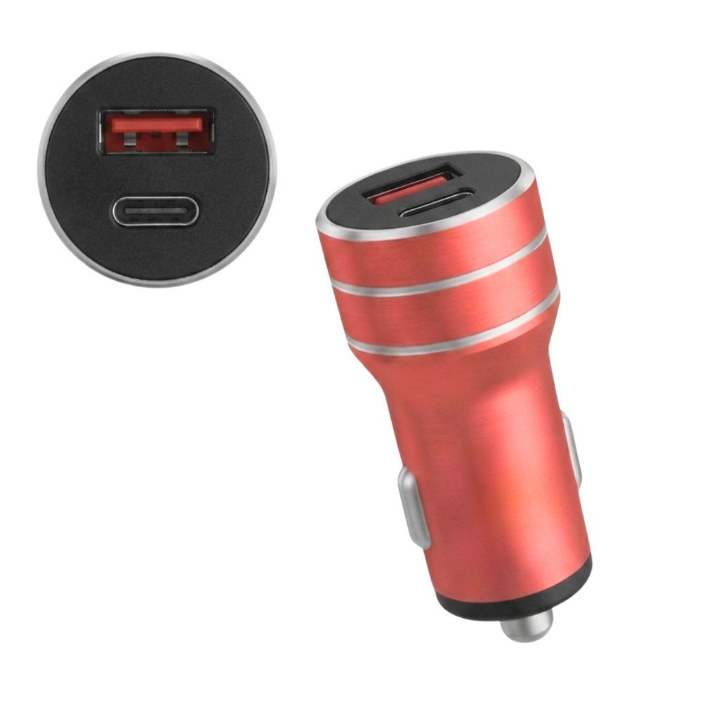 Carregador Veicular Turbo Lelong LE-531 3.4A USB + Tipo-C 17W Carregamento Rápido para Carro e Caminhão