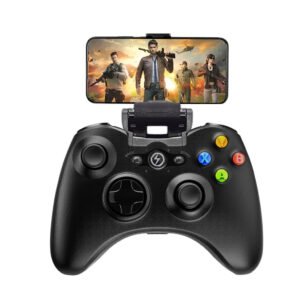 Controle Gamer Bluetooth Kapbom KAP-G7 para Celular com Suporte Retrátil Android PC Smart TV