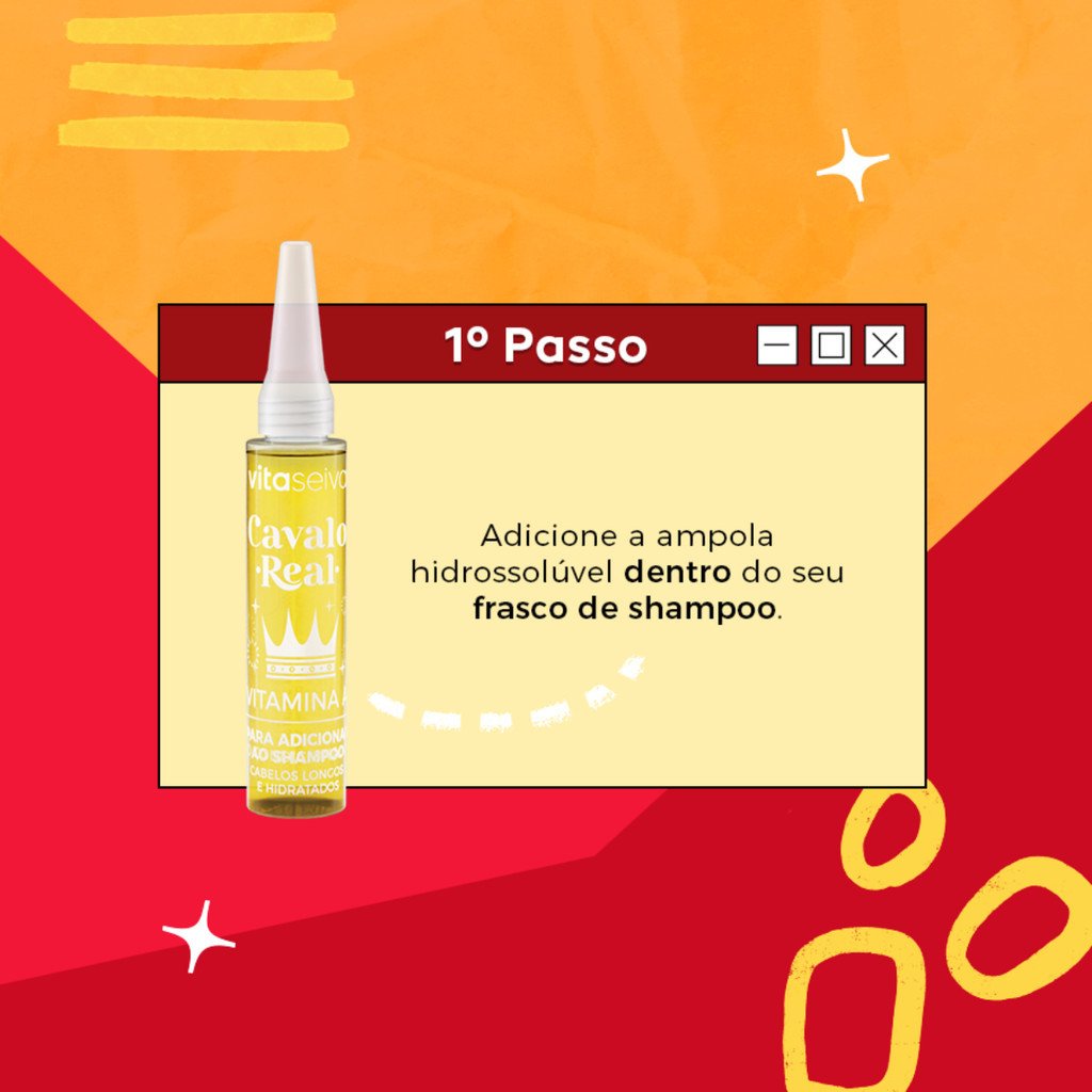 Kit 2 Ampolas Tônico Duovita Vita Seiva Cavalo Real 20ml Cod.87110