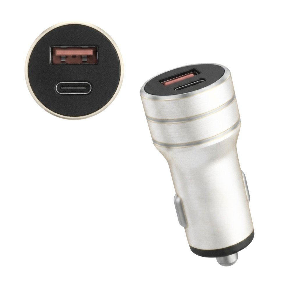 Carregador Veicular Turbo Lelong LE-531 3.4A USB + Tipo-C 17W Carregamento Rápido para Carro e Caminhão