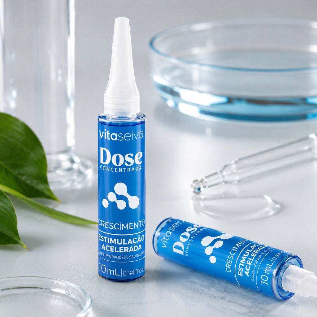 Dose Concentrada Crescimento Capilar Vita Seiva Estimulação Acelerada 10ml Fortalecimento dos Fios