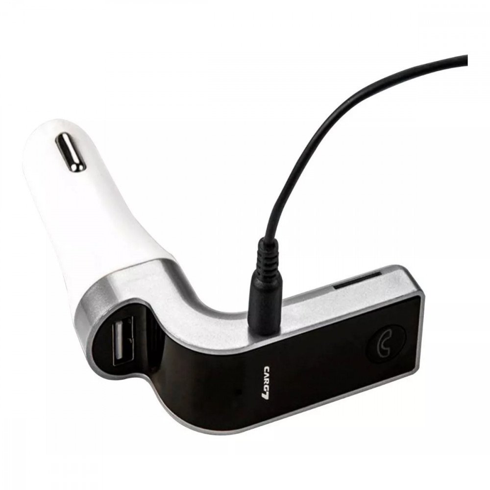 Carregador Veicular Bluetooth Altomex CARG7 MP3 Transmissor FM Tela Digital USB Pen Drive P2
