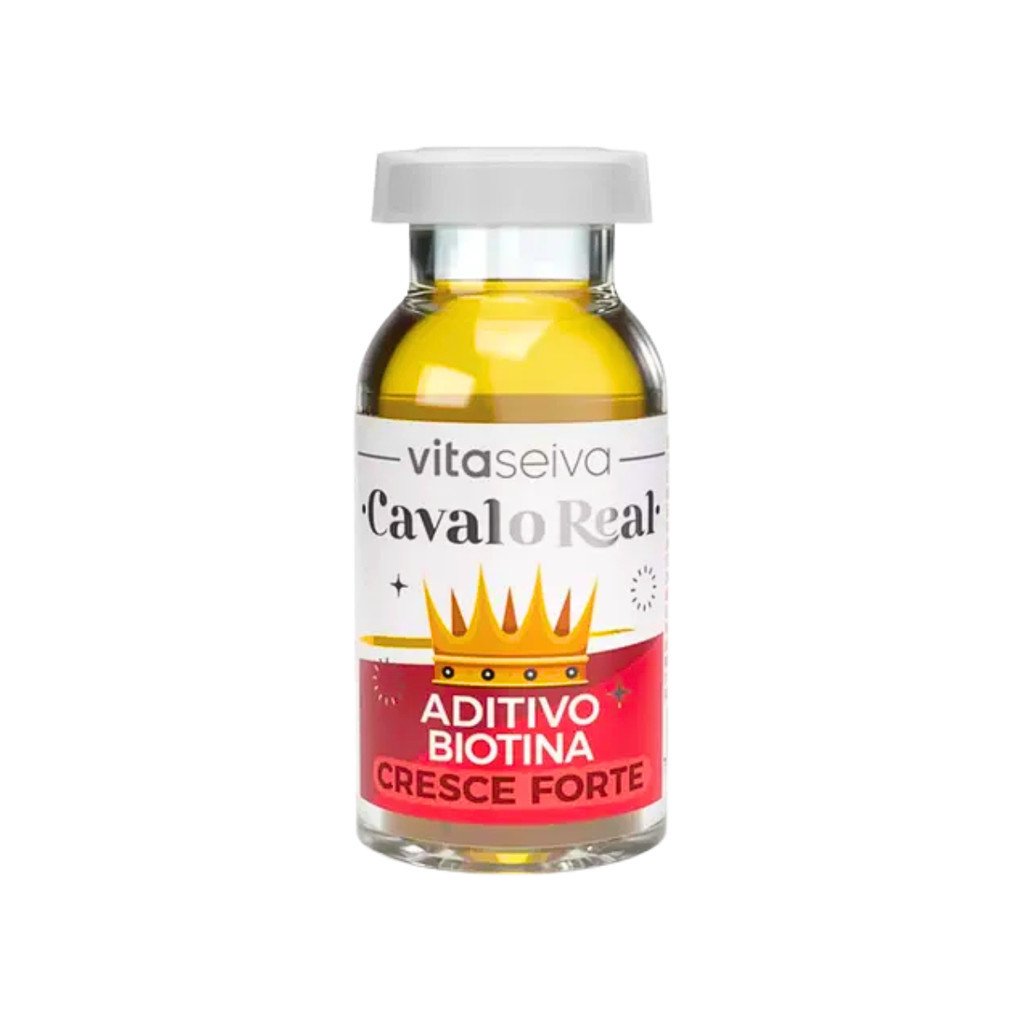 Aditivo Capilar Vita Seiva Cavalo Real Biotina 10ml Fortalecimento dos Fios Crescimento Capilar