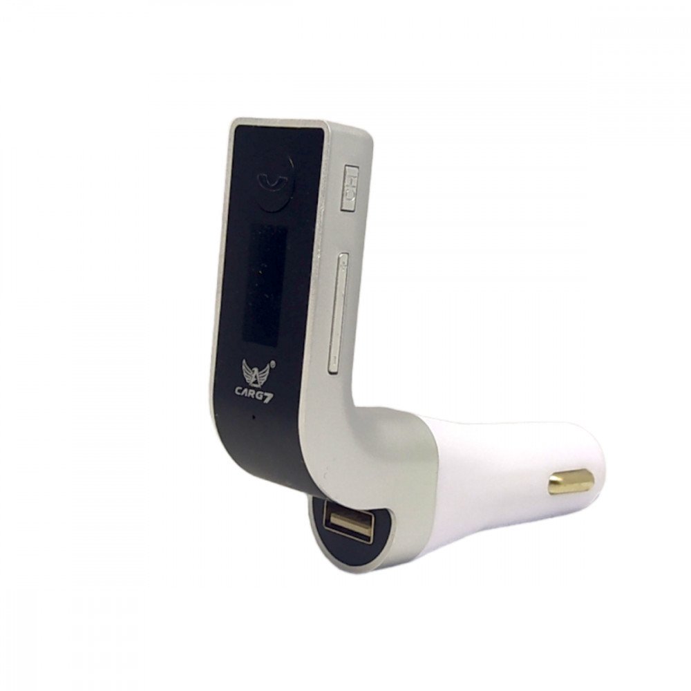 Carregador Veicular Bluetooth Altomex CARG7 MP3 Transmissor FM Tela Digital USB Pen Drive P2