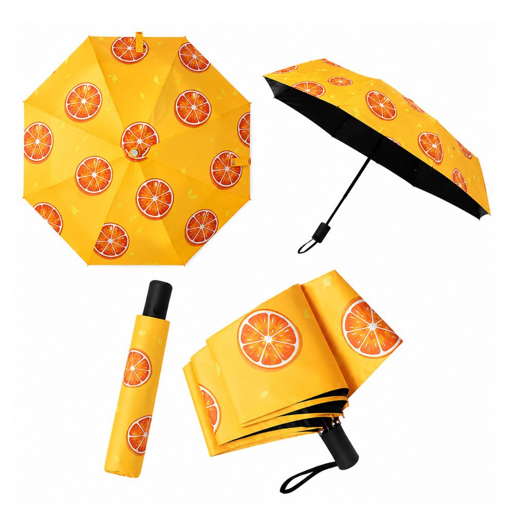 Guarda-Chuva Compacto Estampa de Frutas Verão 58cm Altomex AJ-342