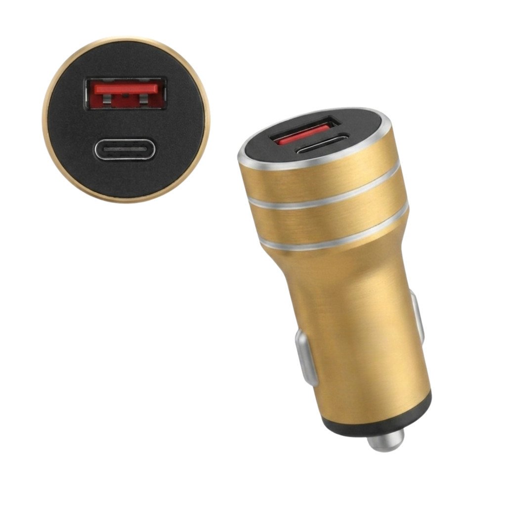 Carregador Veicular Turbo Lelong LE-531 3.4A USB + Tipo-C 17W Carregamento Rápido para Carro e Caminhão