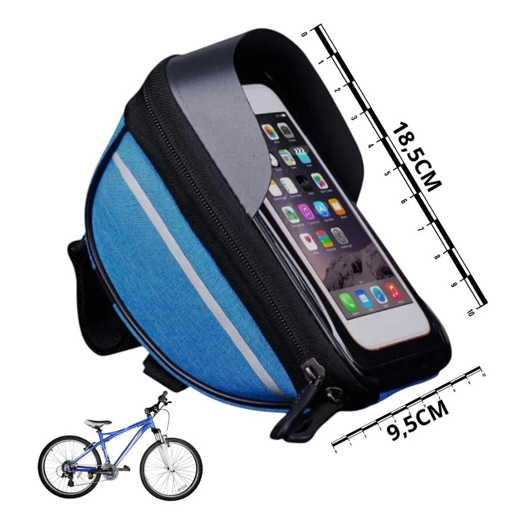 Bolsa de Guidão para Bicicleta Bike Kapbom Impermeável com Suporte Celular Touch GPS