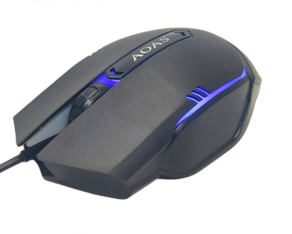 Mouse Gamer LED RGB USB Com Fio Para Jogos PC Notebook Óptico Oasis OAS-V05 Ergonomico