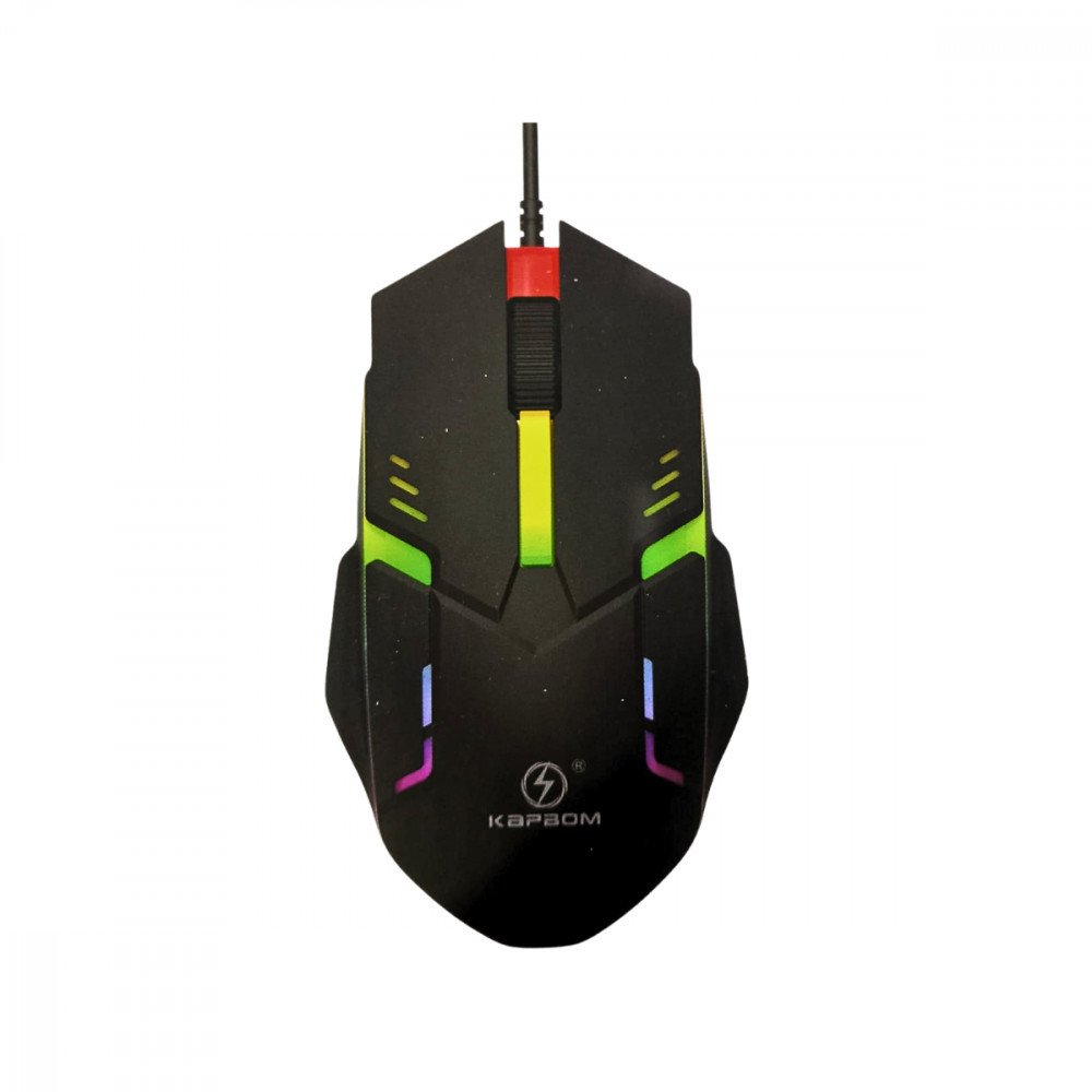 Kit Teclado E Mouse Gamer Semi Mecânico LED RGB Kapbom KA-5880