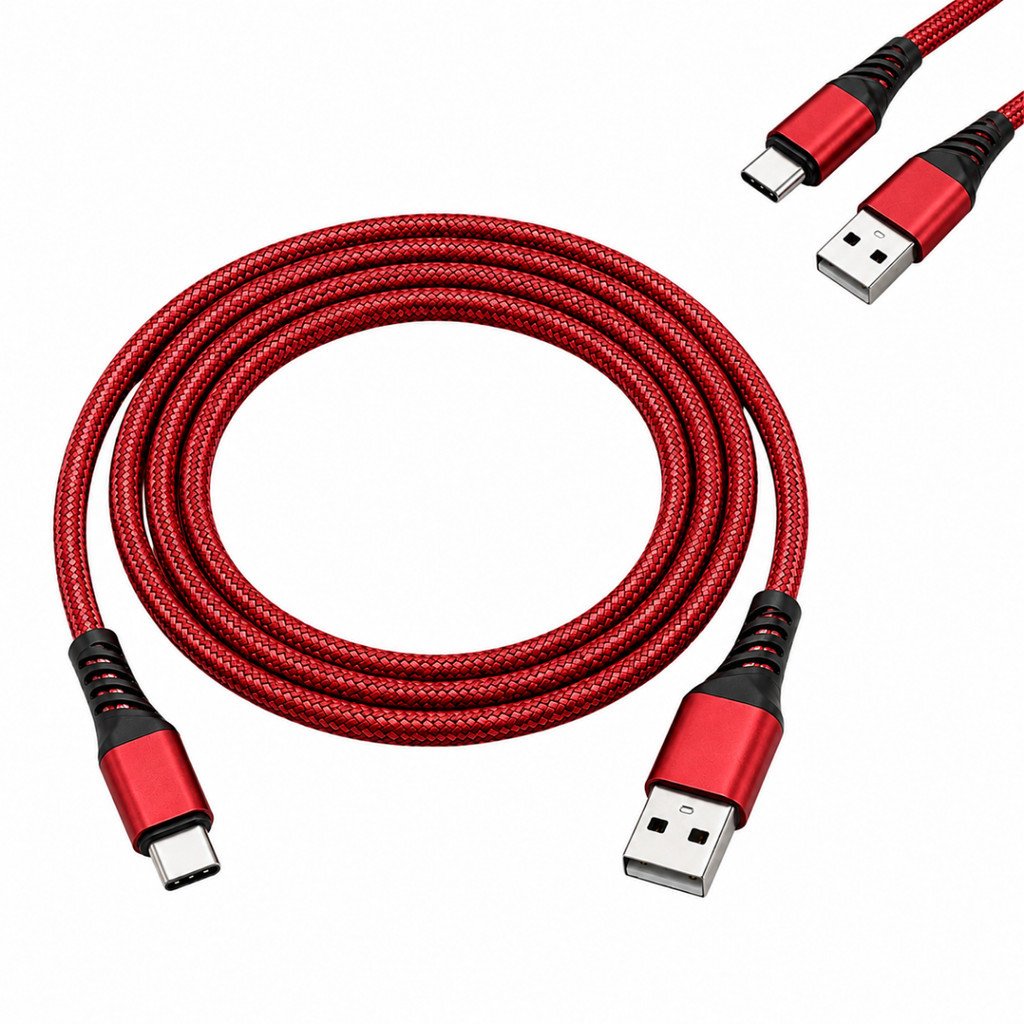 Cabo de Dados USB-A para Tipo-C 3.4A 1 Metro Trançado INOVA HBT-8807