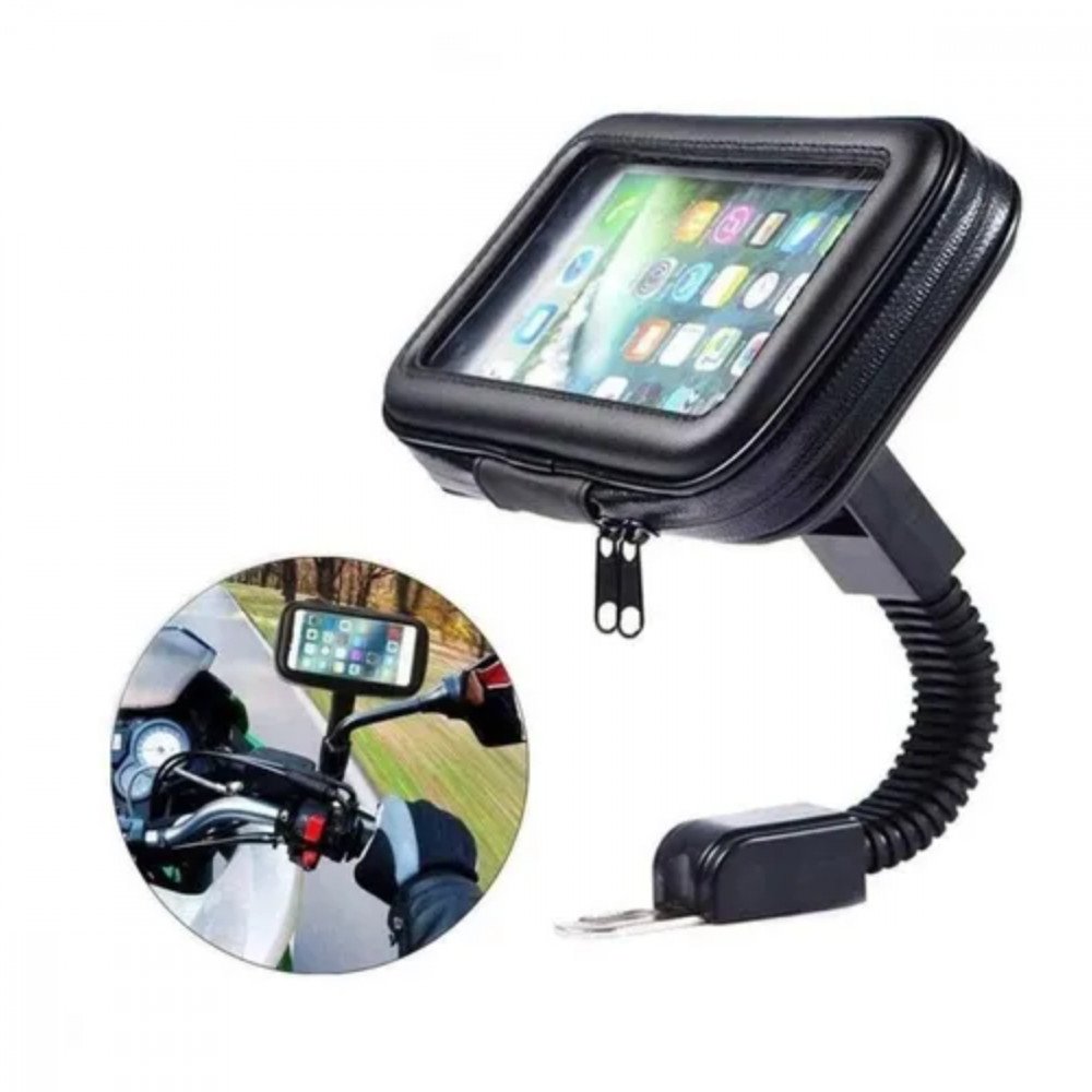 Suporte de Guidão Capa Protetora Celular (6.0"-6.5") Moto Bicicleta INOVA SPO-8301