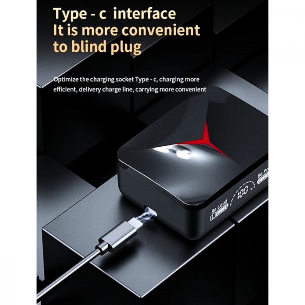 Fone de Ouvido Intra Auricular Bluetooth com Case de Carregamento Deslizante LED Altomex M90 PRO