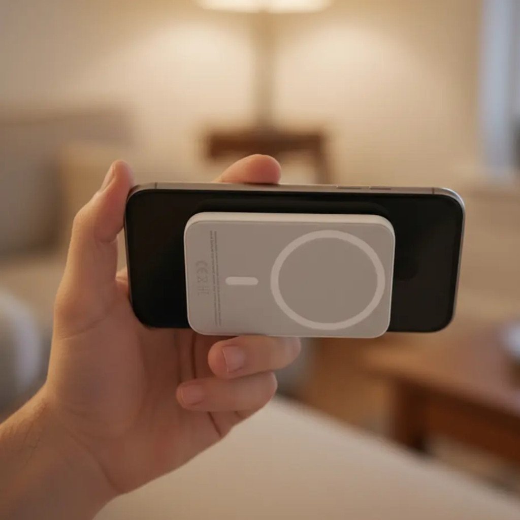 Carregador Power Bank MagSafe PREMIUM 5000mAh por Indução YD-19