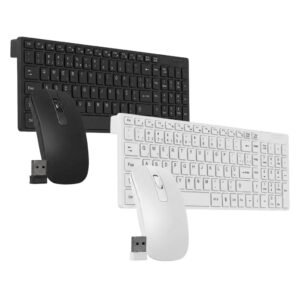 Teclado e Mouse com Receptor Sem Fio ABNT2 Kapbom KA-666