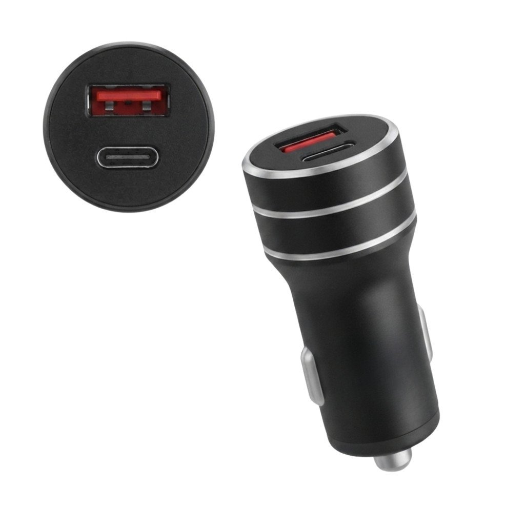 Carregador Veicular Turbo Lelong LE-531 3.4A USB + Tipo-C 17W Carregamento Rápido para Carro e Caminhão