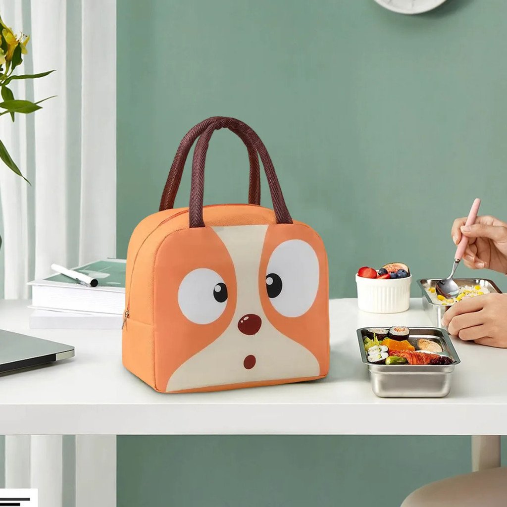 Lancheira Escolar Infantil Bolsa Térmica com Alça Estampa Animais Kapbom KA-1413
