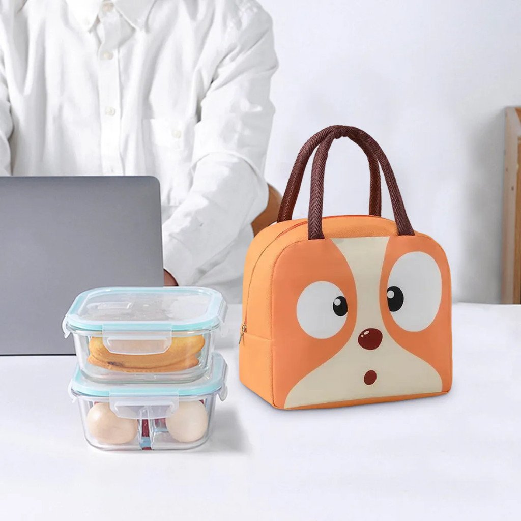 Lancheira Escolar Infantil Bolsa Térmica com Alça Estampa Animais Kapbom KA-1413